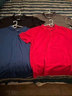bcg Men's Polo Pack - Red, Blue, Black, Gray